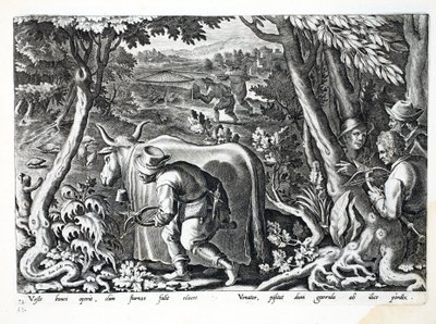 الصيد من أجل الزرزور والحجل ، رسم توضيحي من "Venationes ، Ferarum ، Avium ، Piscium" (للصيد: وحوش برية ، طيور ، أسماك) ، نقش بواسطة Jan Collaert (1566-1628) ، حانة. بواسطة فيليبوس غالايوس ، أ بواسطة جان فان دير سترايت