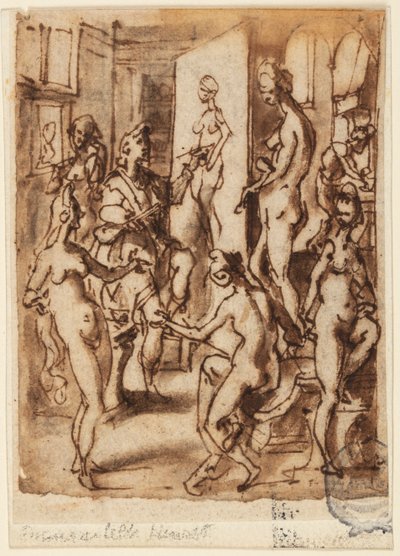 زيوس اللوحة هيلين بواسطة Jan van der Straet, called Stradanus