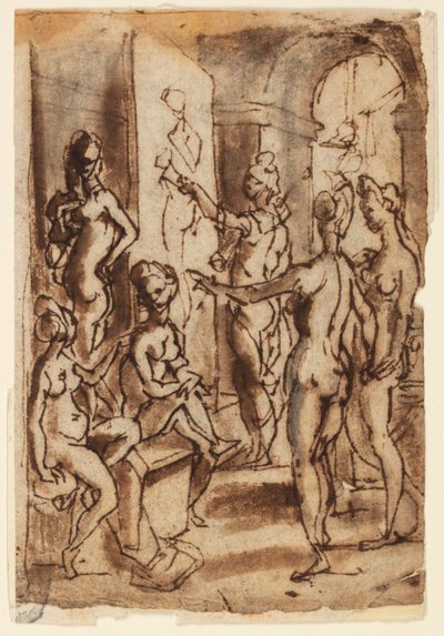 زيوس اللوحة هيلين بواسطة Jan van der Straet, called Stradanus