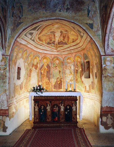 كنيسة Hrastovlje المحصنة ، كنيسة الثالوث ، الرسل (1490) ، تفاصيل من اللوحات الجدارية بواسطة Janez Iz Kastva ، سلوفينيا بواسطة جانيز كاستاف