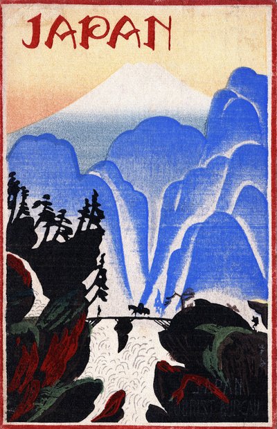 المناظر الطبيعية في اليابان. الرسم، اليابان بواسطة المدرسة اليابانية