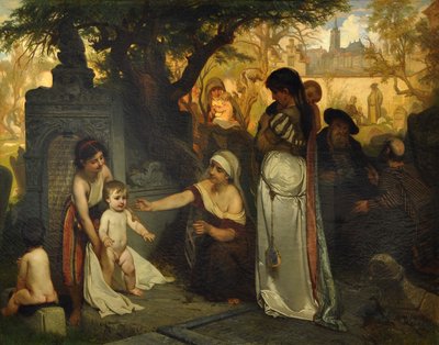 المقبرة اليهودية القديمة في براغ ، 1857 بواسطة ياروسلاف سيرماك