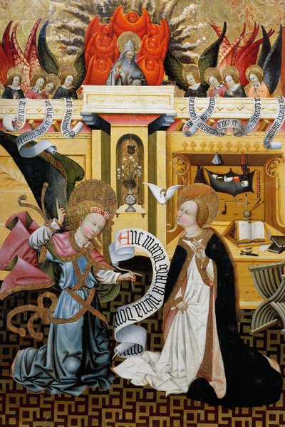 البشارة ، مذبح من فردو بواسطة جاومي فيرير