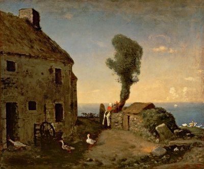 مسقط رأس ميليت في جروشي ، بقلم جان فرانسوا ميليت (1814-1875) ، 46 × 56 سم. بواسطة جان فرانسوا ميلت