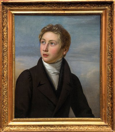صورة الطفل ليزت - صورة فرانز ليزت (1811-1886) ، بقلم جان فيجنود (1775-1826) في عام 1826 - متحف الفنون الجميلة في نيم بواسطة جان (بعد) Vignaud