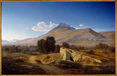 منظر لوادي إيزري تم التقاطه في سانت إيغريف. لوحة جان أليكسيس آشارد (1807-1884) بواسطة جان أليكسيس أتشارد