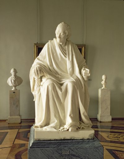 فرانسوا ماري أرويت فولتير (1694-1778) 1781 (رخام) بواسطة جان انطوان هدون
