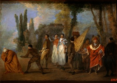 هجاء على الأطباء ، c1708 بواسطة جان أنطوان واتو