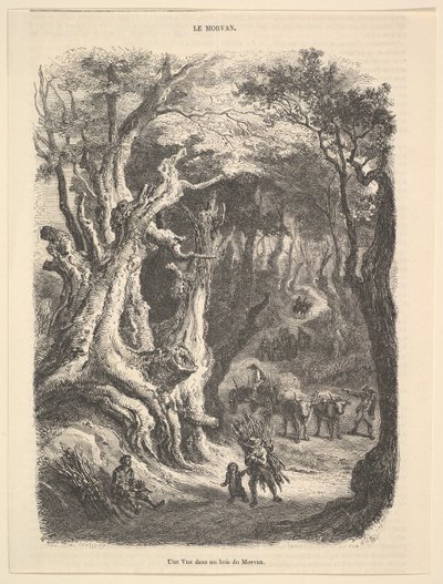 منظر في غابة مورفان ، 1837-1866. بواسطة جان أنطوان واتو