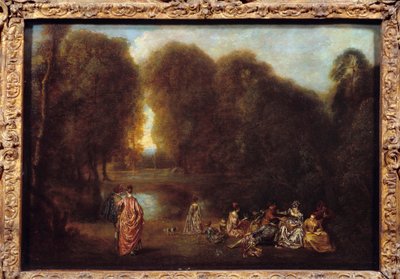 جمعت في حديقة لوحة رسمها جان أنطوان واتو (1684-1721) بواسطة جان أنطوان واتو