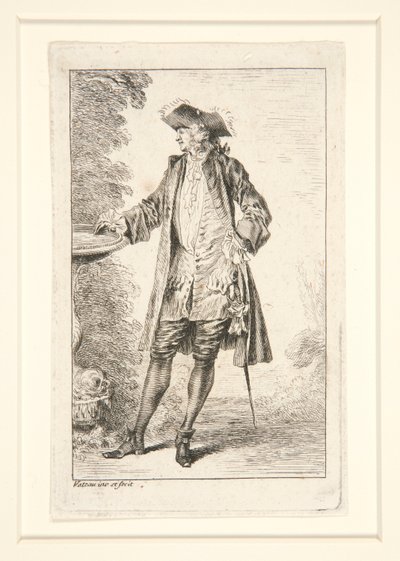 لوحة من سلسلة Figures de mode (Figures of Fashion) بواسطة جان أنطوان واتو