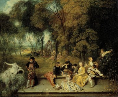 متع الحب ، كاليفورنيا. 1718-1719 بواسطة جان أنطوان واتو