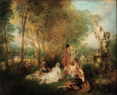 عيد الحب ، كاليفورنيا. 1718-1719 بواسطة جان أنطوان واتو