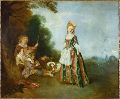 الرقصة، حوالي عام 1719 (زيت على قماش) بواسطة 