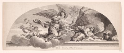 تمثيل رمزي مع الغيرة و Discord La Jalousie et la Discorde (العنوان على الكائن) بواسطة أودران