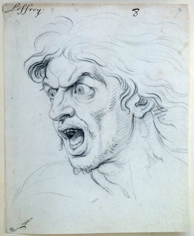 التعبير عن عواطف الروح. المخيف. رسم جان أودران (1667-1756) بواسطة جان أودران