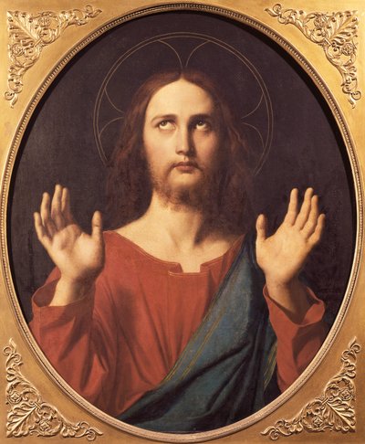 المسيح ، لجين أوغست دومينيك إنجرس (1780-1867) ، زيت على قماش ، 80 × 66 سم. بواسطة جان أوغست دومينيك إنجرس
