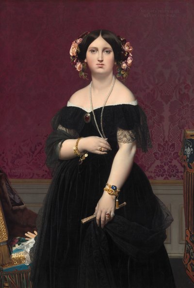 مدام Moitessier ، 1851. بواسطة جان أوغست دومينيك إنجرس