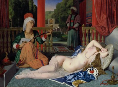 Odalisque مع الرقيق بواسطة جان أوغست دومينيك إنجرس
