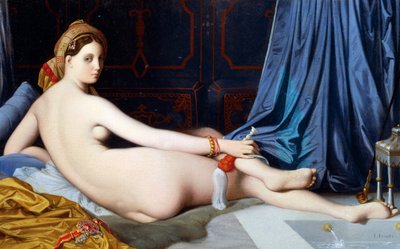 The Grande Odalisque (oil on canvas) بواسطة جان أوغست دومينيك إنجرس