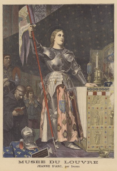 جان دارك في تتويج تشارلز السابع بواسطة Jean Auguste Dominique (after) Ingres