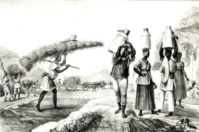 بائعي الحليب والكابيم ، من "السفر الرائع والتاريخي إلى البرازيل" بواسطة جان بابتيست (بعد) ديبريه