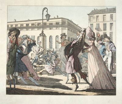 Le Petit Coblentz ، Boulevard de Grand تحت الدليل ، نقش بواسطة Eugene Loizelet ، الحانة. 1978 (نقش ملون يدوي) بواسطة جان بابتيست (بعد) إيزابي