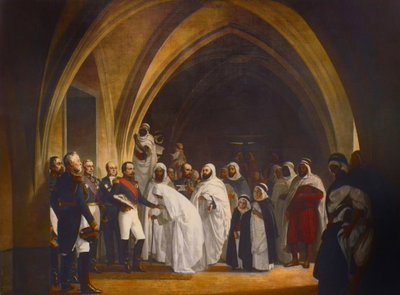 رئيس الجمهورية - الأمير لويس نابليون (1808-1873) يفرج عن عبد القادر ، قلعة أمبواز ، 16 أكتوبر. بواسطة جان بابتيست آنج تيسييه