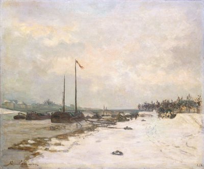 رصيف السين في ضواحي باريس ؛ أرصفة نهر السين بالقرب من باريس ، 1873 بواسطة جان بابتيست أرماند جيومين
