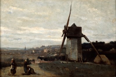 طاحونة ، Etretat ، القرن التاسع عشر. بواسطة جان بابتيست كميل كوروت