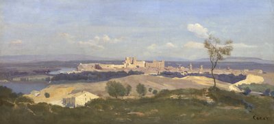 أفينيون من الغرب ، 1836 بواسطة جان بابتيست كميل كوروت