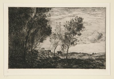 Dans les Dunes: تذكار دو بوا دو لا هاي (في الكثبان الرملية: ذاكرة وودز لاهاي) بواسطة Jean-Baptiste-Camille Corot