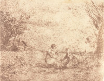 أطفال مزرعة أطفال المزرعة ، 1853. بواسطة جان بابتيست كميل كوروت