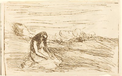 مريم المجدلية في التأمل (مادلين في التأمل) بواسطة Jean Baptiste Camille Corot