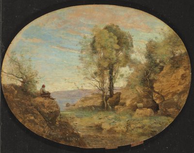 الراعي يطل على مضيق روكي ، 1859 بواسطة جان بابتيست كميل كوروت