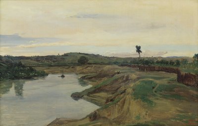 The Promenade du Poussin or، Roman Campagna، c.1826-28 بواسطة جان بابتيست كميل كوروت
