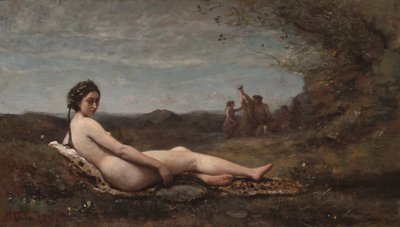 الراحة ، 1860 ، أعيدت صياغتها ج. 18651870. بواسطة جان بابتيست كميل كوروت