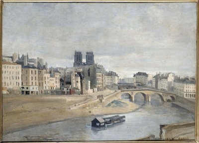 السين و Quai des Orfevres ، 1835 بواسطة جان بابتيست كميل كوروت