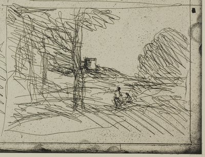 برج هنري الثامن بواسطة Jean-Baptiste-Camille Corot