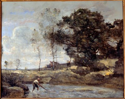 المصعد الصافي. لوحة كاميل كورو (1796-1875) بواسطة جان بابتيست كميل كوروت