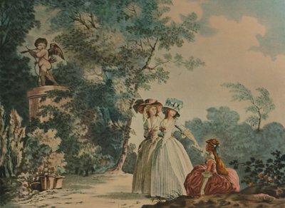 "Les Trois Soeurs Au Parc De Saint-Cloud" ، ثلاث أخوات في Parc Saint-Cloud ، c1790 ، 1913 بواسطة جان بابتيست تشابوي