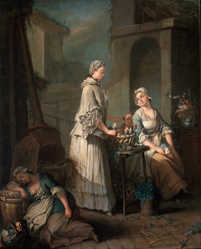 فتاة الزهور ، c1795-c1799. بواسطة جان بابتيست شاربينتييه الأكبر