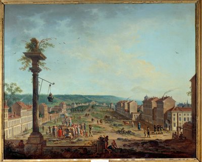 مكان جريف في نانسي. لوحة جان بابتيست كلودو (1733-1805) بواسطة جان بابتيست كلودو