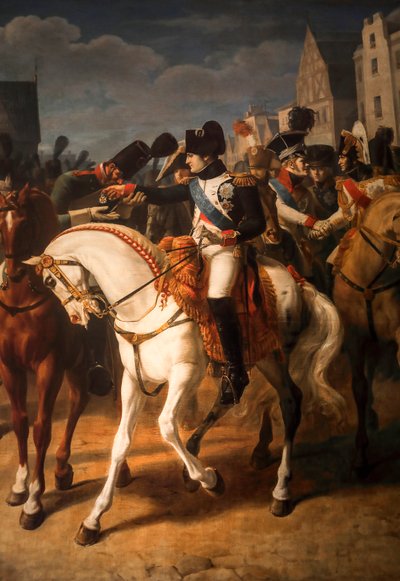 نابليون يمنح صليب جوقة الشرف لجندي روسي في تيلسيت 1808 (زيت على قماش) بواسطة جان بابتيست ديبرت