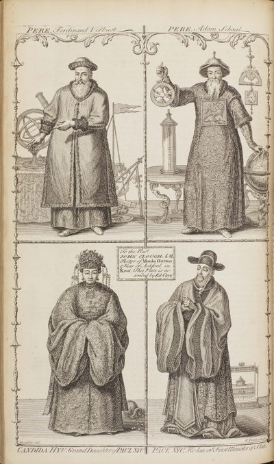 صور فرديناند فيربيست ، وآدم شال ، و Candida Xu و Xu Guangqi من وصف للبريد الإلكتروني. بواسطة جان بابتيست دو هالدي