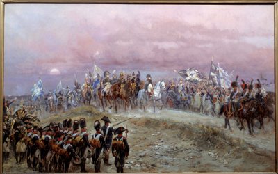 مساء معركة إينا 14/10/1806 رسم إدوارد ديتيل (1848-1912) 1894 صن. 0،8x1،3 م باريس ، متحف أرمي بواسطة جان بابتيست إدوارد التفاصيل