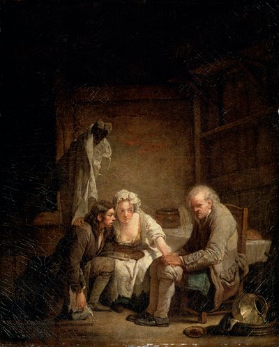 خدع رجل أعمى ، c1755 بواسطة جان بابتيست غريوز