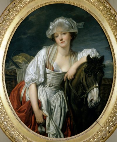 La laitiere لوحة لجان بابتيست غريوز (1725-1805) شمس القرن الثامن عشر. 1.06x0.86 م باريس ، متحف اللوفر. بواسطة جان بابتيست غريوز