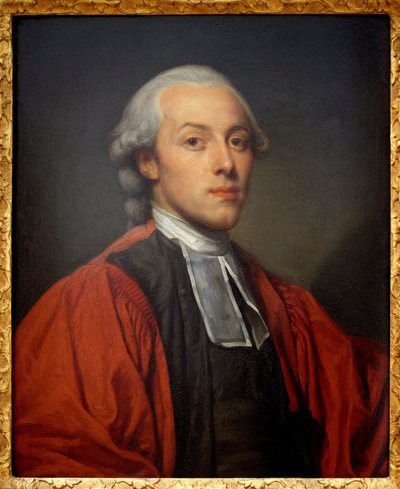 صورة لتشارلز بول جان بابتيست دي بورغفين دي فيالارت دي سانت موريس (1772-1817) ، مستشار الغرفة الكبرى للبرلمان في باريس. رسم جان بابتيست غريوز (1725-1805) زيت على خشب. الفن الفرنسي بواسطة جان بابتيست غريوز