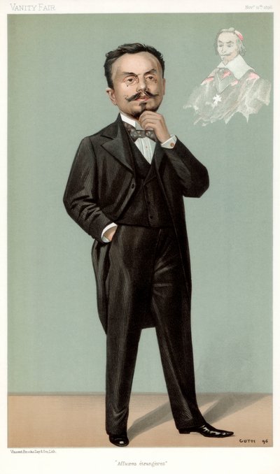شؤون Etrangeres ، Gabriel Hanotaux ، رجل الدولة الفرنسي ، 1896 بواسطة جان بابتيست جوث